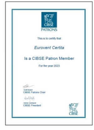 CIBSE Patrons certificate